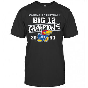 Kansas Jayhawks 2020 Big 12 Basketball Champions T-Shirt